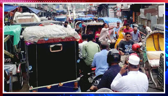 সৈয়দপুরে ফুটপাত ফের দখলের কবলে, বাড়ছে চরম দুর্ভোগ